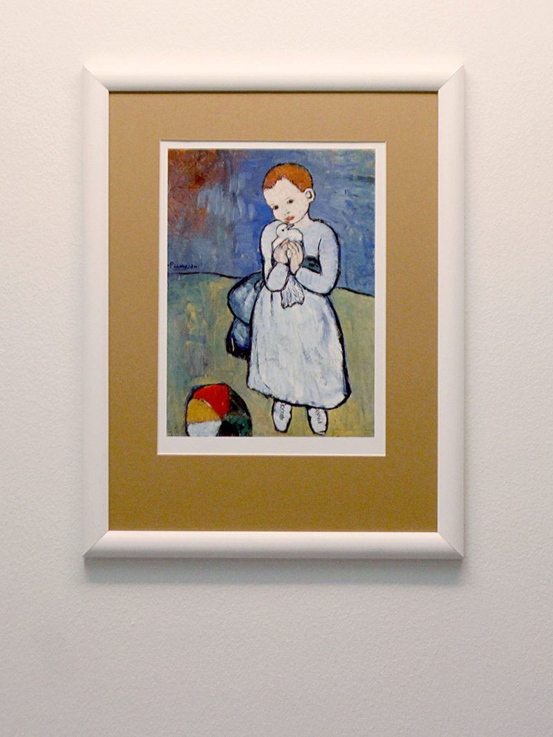 Pablo Picasson Tyttö ja kyyhkynen